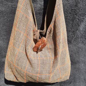 Boho Sling Bag Hippie Crossbody Bag Handmade Bag Lined 10"x15"x4"